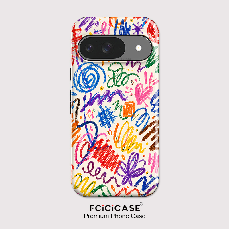 Google Pixel 9 Pro - Fcicicase 아트 페인팅 폰 케이스 (구글