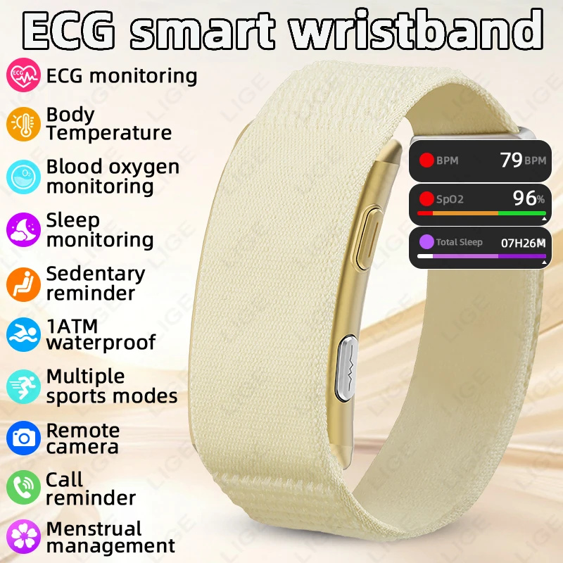Fall Detection Watch - 남성 스마트 워치 ECG 건강 혈압
